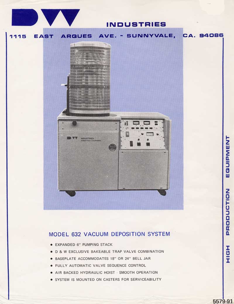 DW Industries - Model 632 Vacuum Deposition System
